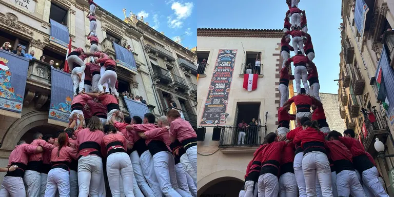 La Colla Vella estrena el 4de9 amb folre i el pilar per Completes