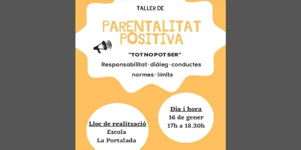 L'Escola La Portalada acull un taller per exercir una parentalitat positiva