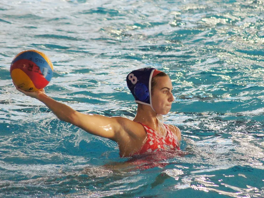 Bea Ortiz en un dels partits amb el CNR / Arxiu
