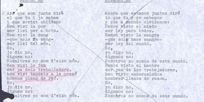 El ‘Sense Ficció’ de TV3 emet avui 'La cançó censurada', de Lluís Danés