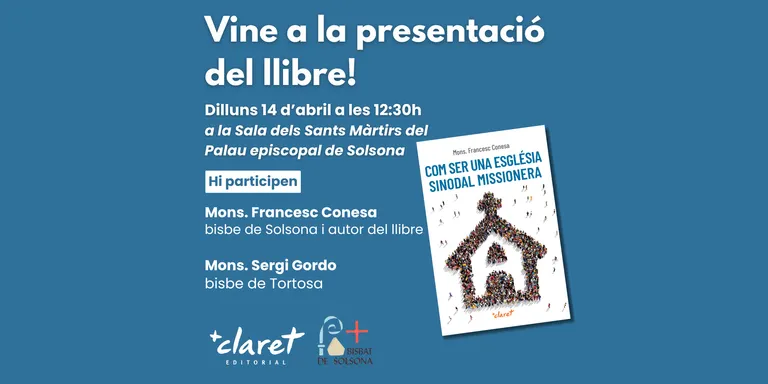 El bisbe Conesa presenta dilluns vinent el seu nou llibre sobre el Sínode a Solsona