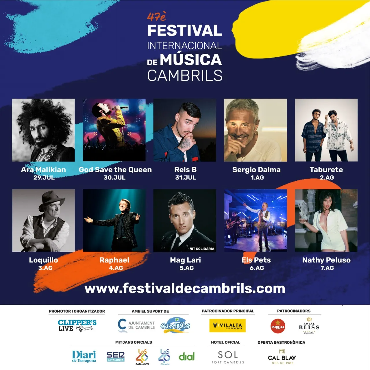 El Festival Internacional de Música de Cambrils encara la recta final amb les actuacions de Mag Lari, Els Pets i Nathy Peluso