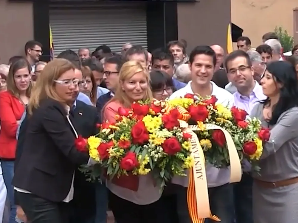 Ana María Martínez en un moment de la seva intervenció