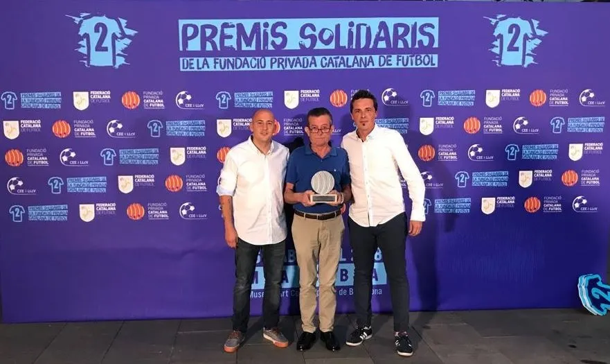 Segon premi als Premis Solidaris de la FCF de l'Olímpic pel video "Creo en ti" / Foto: J.A. Montoya