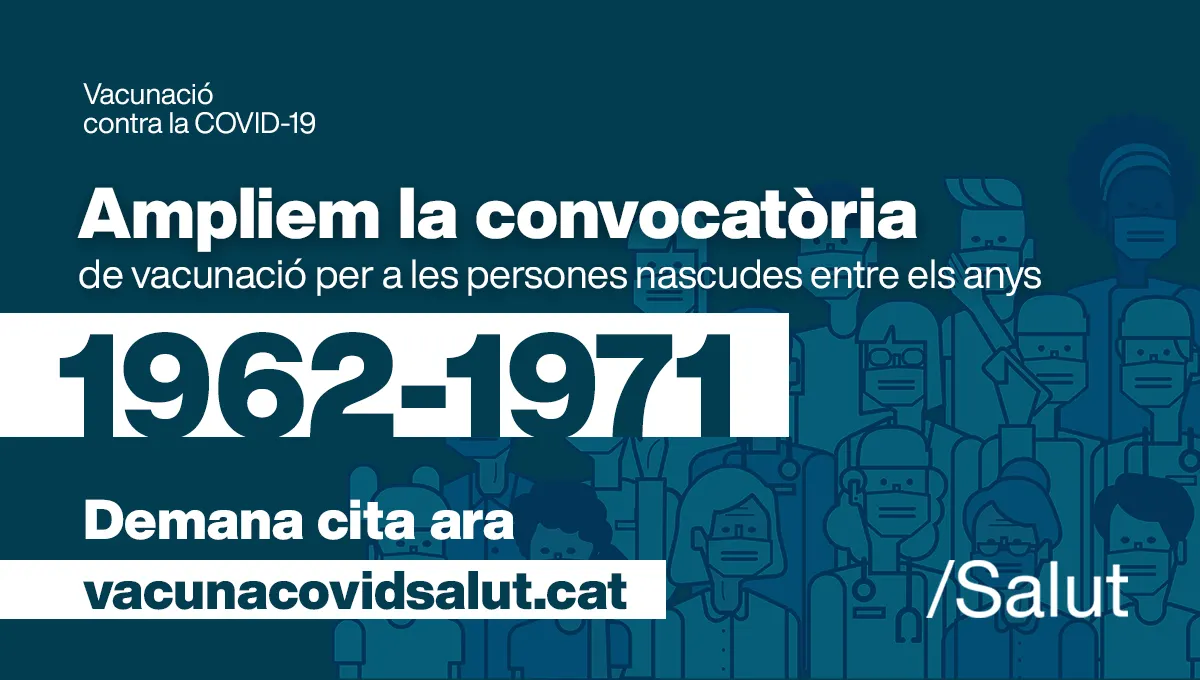 Les persones de 50 a 55 anys ja poden demanar cita per vacunar-se