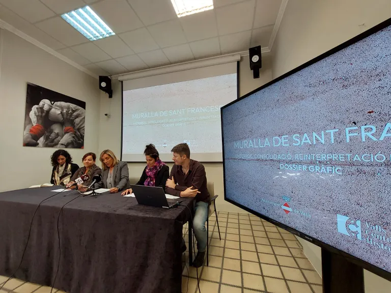 La recuperació de la Muralla Medieval de Sant Francesc generarà un nou espai ciutadà al Centre Històric