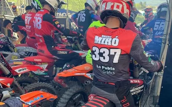 El catllarenc Bruno Miró es queda a prop de puntuar en la segona prova del Mundial de Motocròs d’EMX 125