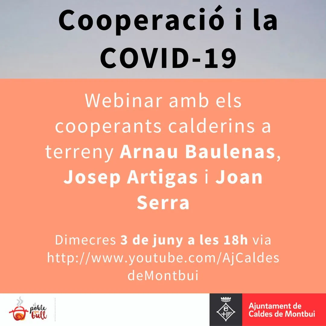 El webinar amb cooperants calderins a terreny s'emetrà aquesta tarda