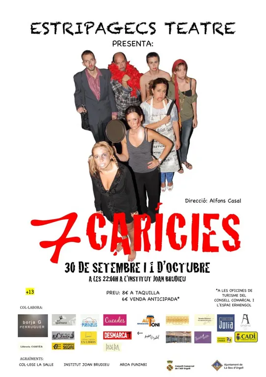 Estripagecs Teatre presenta a la Seu l'obra '7 Carícies'