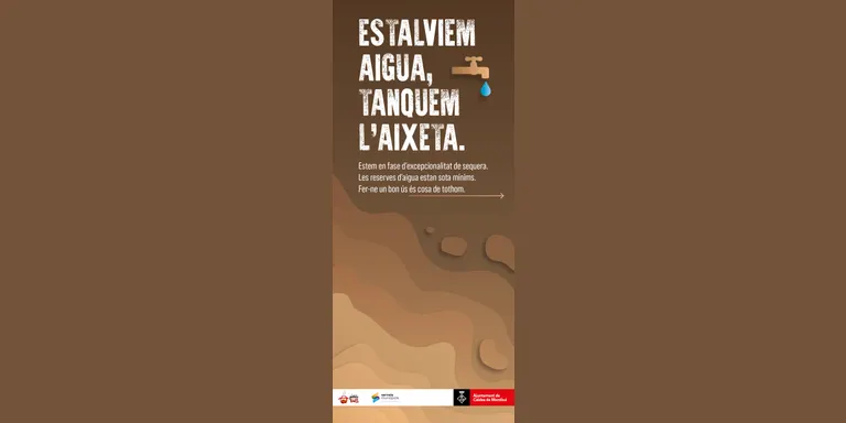 Caldes engega una campanya per fomentar l’estalvi d’aigua a les llars davant la situació de sequera