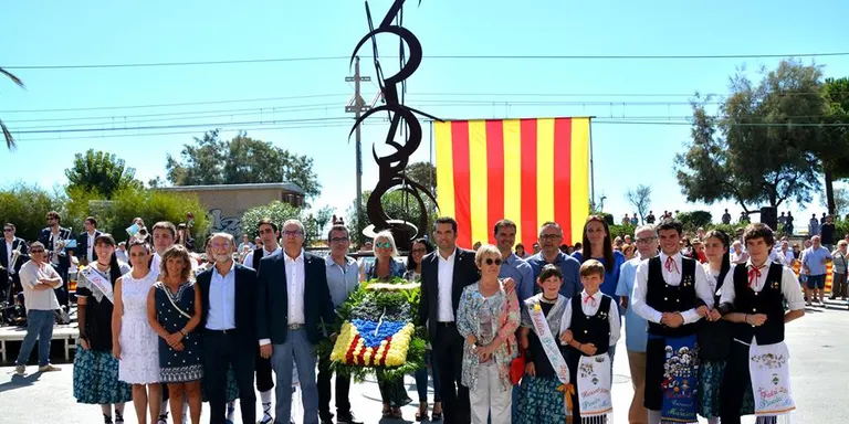 Diada a Pineda marcada per la convocatòria del referèndum de l'1 d'Octubre