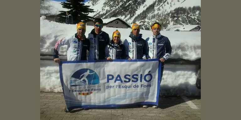 El Catalunya Team d'esquí nòrdic supera les expectatives a la prestigiosa Engadin Ski Marathon
