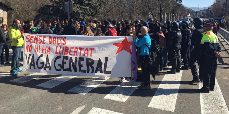 El CDR Alt Urgell denuncia la citació judicial a set participants de la vaga general a la Seu