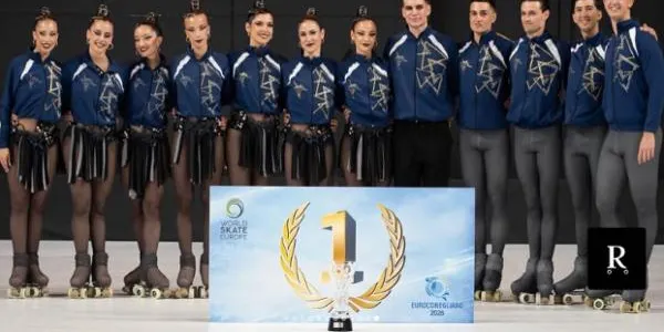 Les patinadores Ariadna Gironès i Elena Fortuny es proclamen campiones d’Europa de Grups Xous