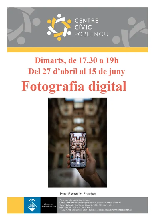 El Centre Cívic Poblenou prepara un curs de fotografia digital