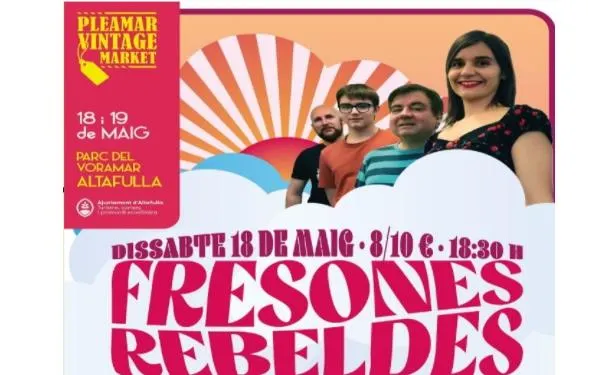 Últims dies per adquirir entrades per veure en directe ‘Los Fresones Rebeldes’ al Pleamar Vintage Market d’Altafulla