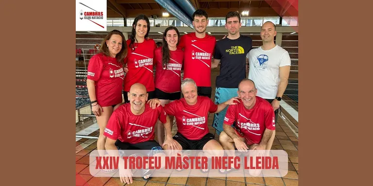 El Cambrils Club Natació aconsegueix la millor puntuació per Clubs en el Trofeu Màster INEFC Lleida
