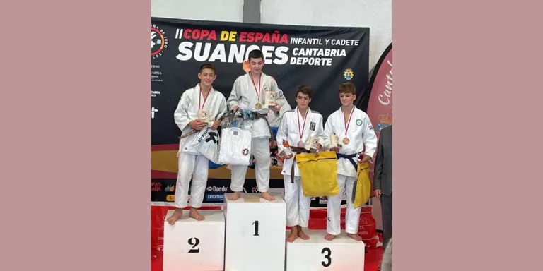 El judoca vilassarenc Nil Betancort aconsegueix la segona posició a la Copa d’Espanya Infantil