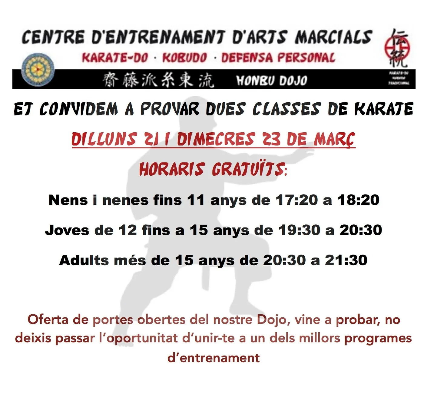 Portes Obertes del Karate Kobudo Pirineus
