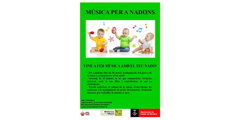 L'escola de música Joan Valls renova el curs per a nadons i la coral d'adults