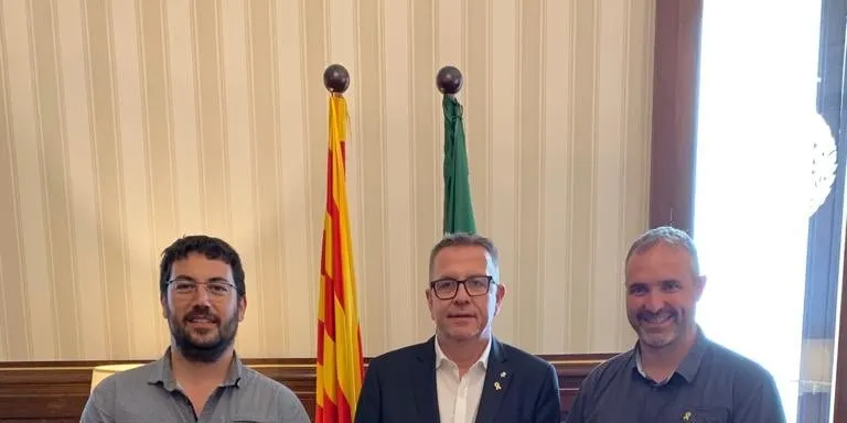 Reunió de l'Ajuntament de la Seu amb el nou president de la Diputació, Joan Talarn