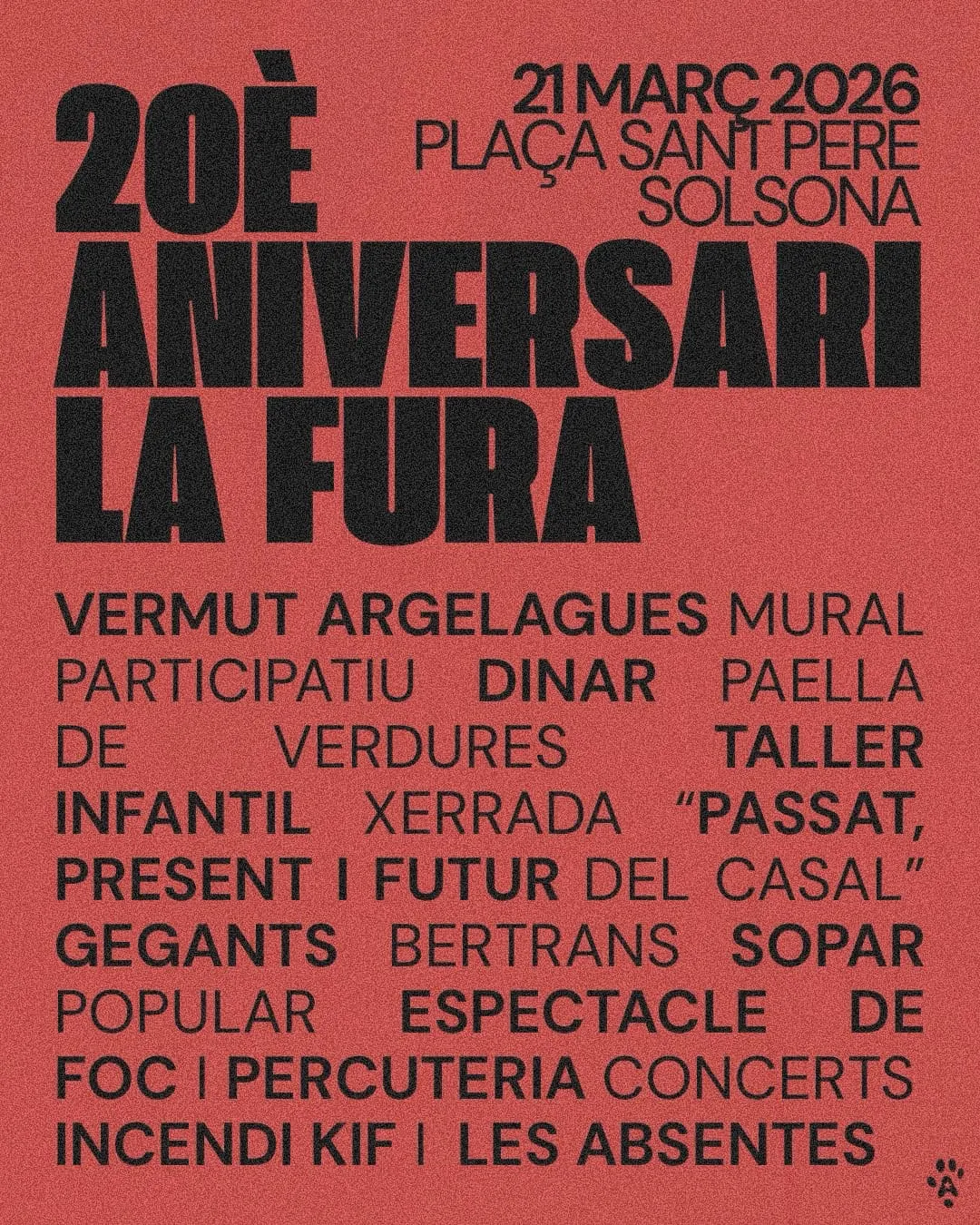 El Casal Popular La Fura commemora aquest dissabte el seu vintè aniversari