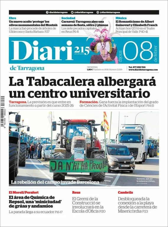 Cop d'ull als diaris d'aquest dijous 8 de febrer