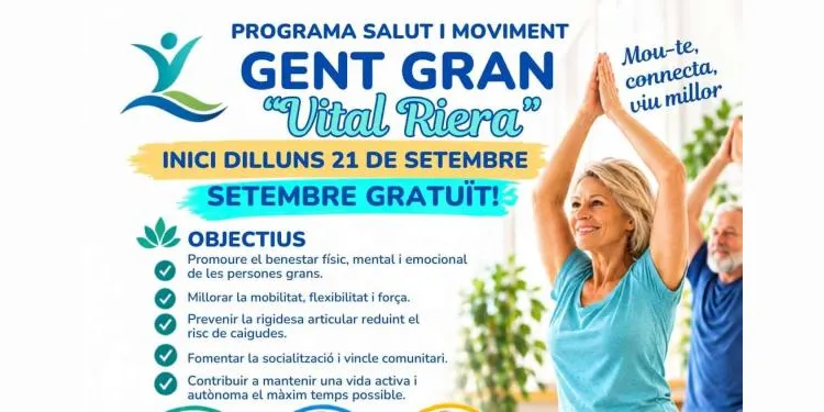La Riera de Gaià posa en marxa un programa d’activitats per promoure el benestar de la gent gran