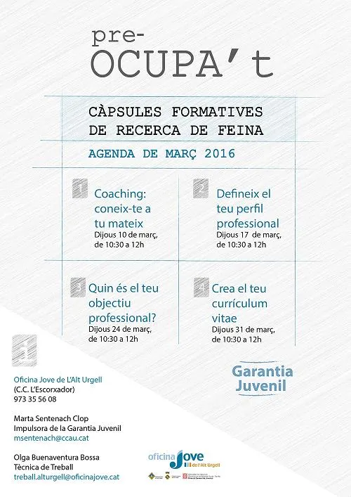 L'Oficina Jove organitza tallers de recerca de feina en grup