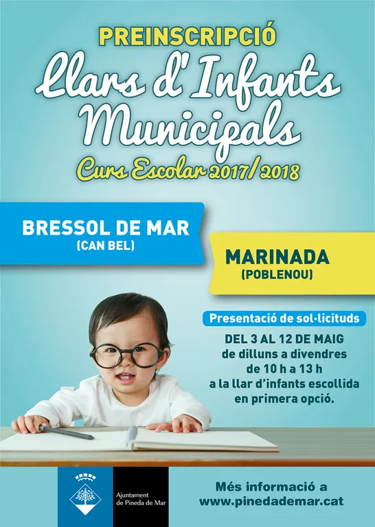 Preinscripcions a les Llars d'Infants Municipals