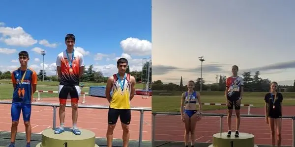 Alonso Fernández i Emma Vendrell es pengen el bronze en el Campionat de Catalunya Sub16