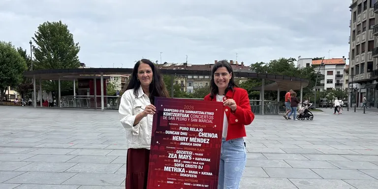 MIKEL ERENTXUN, DRONES Y HUMOR PARA UNOS SANMARCIALES QUE MIRAN AL CIELO Y AL PASADO