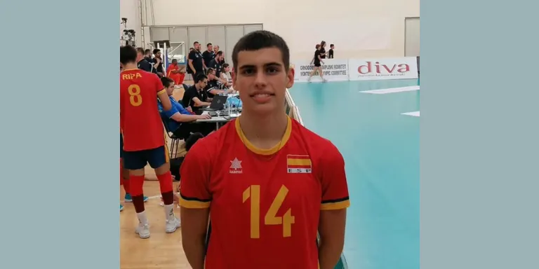 L’arenyenc Diego Kunda participa als Campionats d’Europa Sub17 de vòlei amb la selecció espanyola