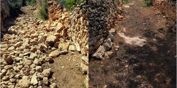 L’Ajuntament d’Altafulla recupera i arranja un camí rural a la urbanització de Brises del Mar