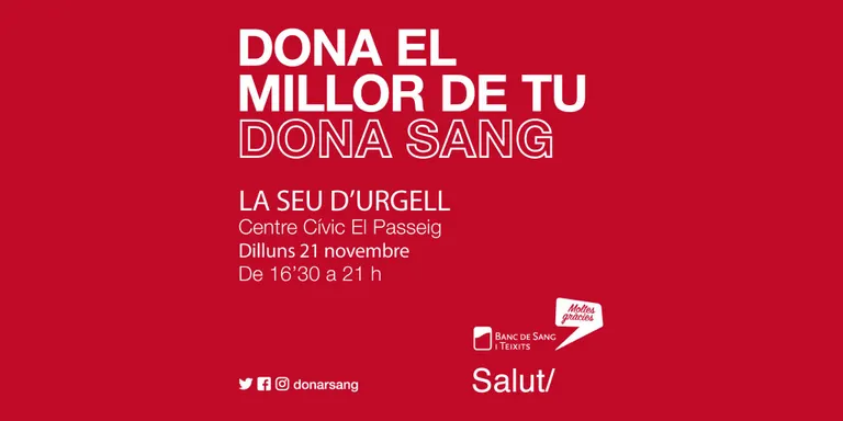 Nova jornada de donació de sang a la Seu d'Urgell