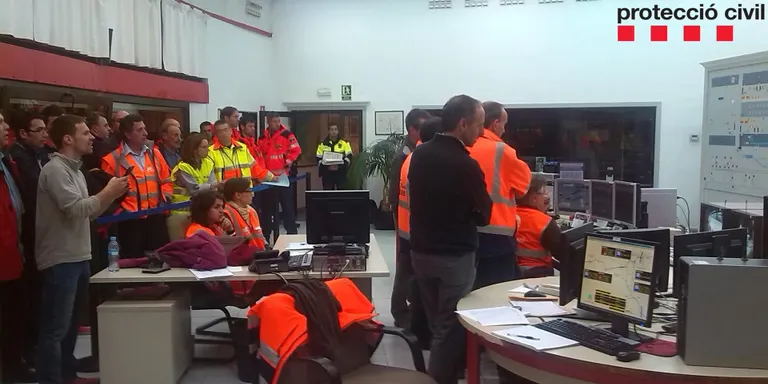 Simulacre d'accident de trànsit amb incendi a l'interior del Túnel del Cadí