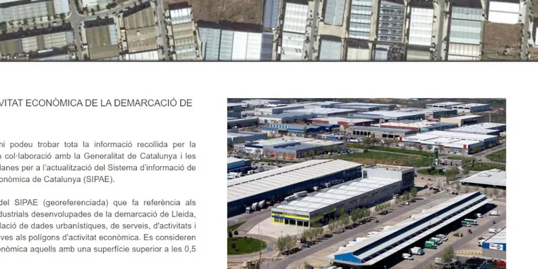 La Diputació presenta un cercador de Polígons d'Activitat Econòmica de la demarcació