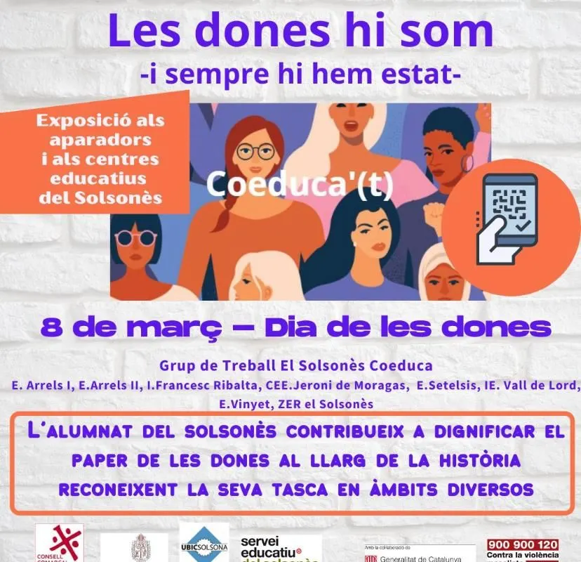 Els centres de primària i secundària del Solsonès uneixen esforços per crear l'exposició 'Les dones hi som i sempre hi hem estat'