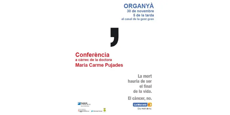 Organyà dóna el tret de sortida als actes de la Marató amb una conferència