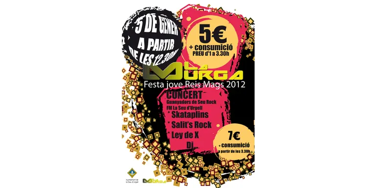 Festa Jove a La Murga amb els grups guanyadors del Seu Rock