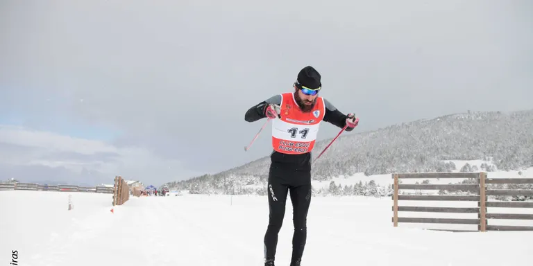 Vicenç Vilarrubla i Laura Orgué, campions de Catalunya de nòrdic