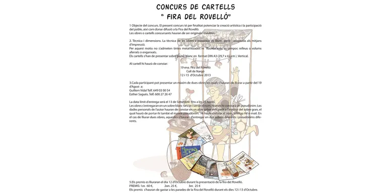 Coll de Nargó organitza un concurs de cartells per la Fira del Rovelló