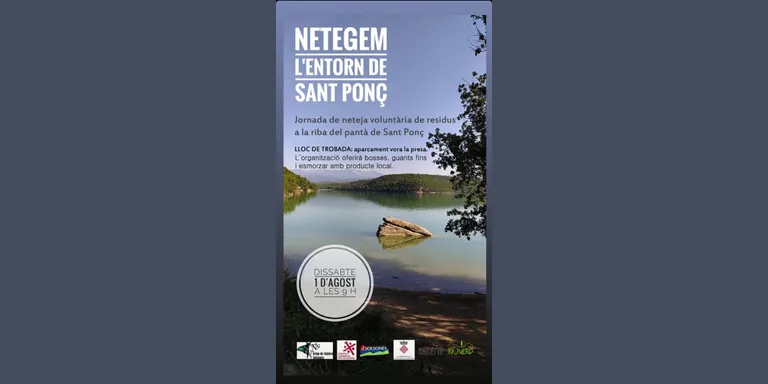 Organitzen una jornada de neteja de l'entorn del pantà de Sant Ponç