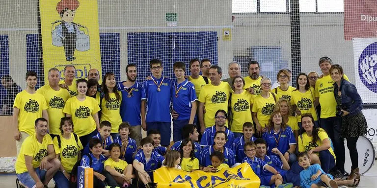 Podi del CHPA Cadí aleví a l'Estatal d'hoquei patins