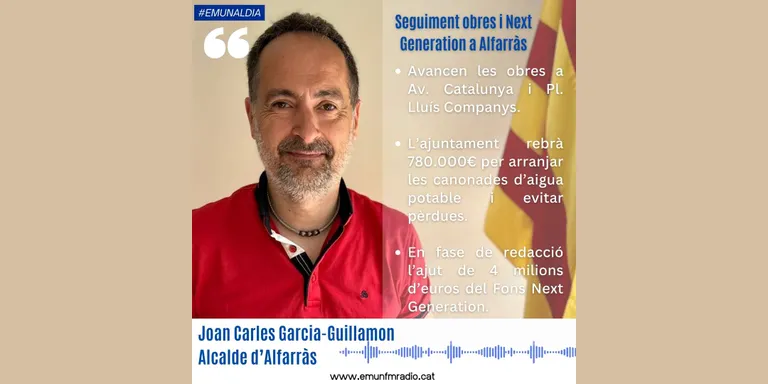 Seguiment dels projectes d'obres i Next Generation d'Alfarràs
