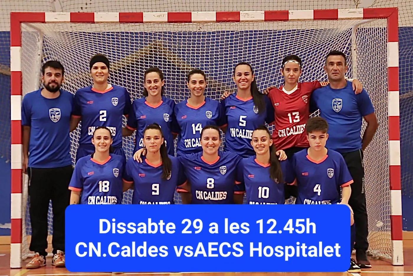 El CN Caldes de futbol sala femení vol aprofitar el factor pista per defensar la segona plaça davant l'Hospitalet