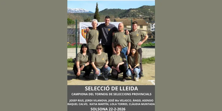 La selecció de bitlles de Lleida revalida el Campionat de seleccions provincials per tercer any consecutiu