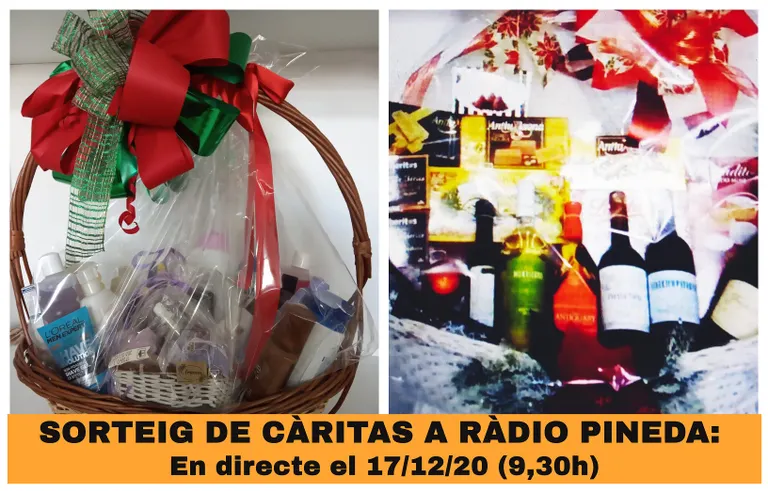 Darrers dies per col.laborar amb el sorteig de dues paneres de Càritas Santa Maria