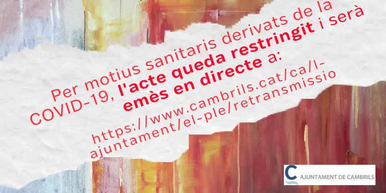 La sala de plens municipal serà l’escenari de la lectura del manifest institucional contra la violència masclista