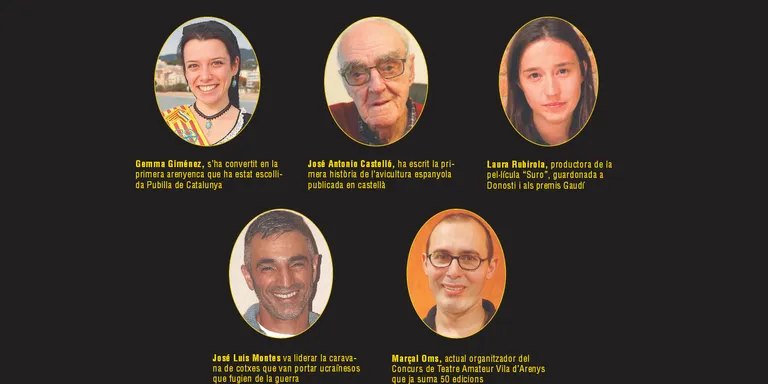 5 candidats opten a ser l'Arenyenc de l'Any 2022